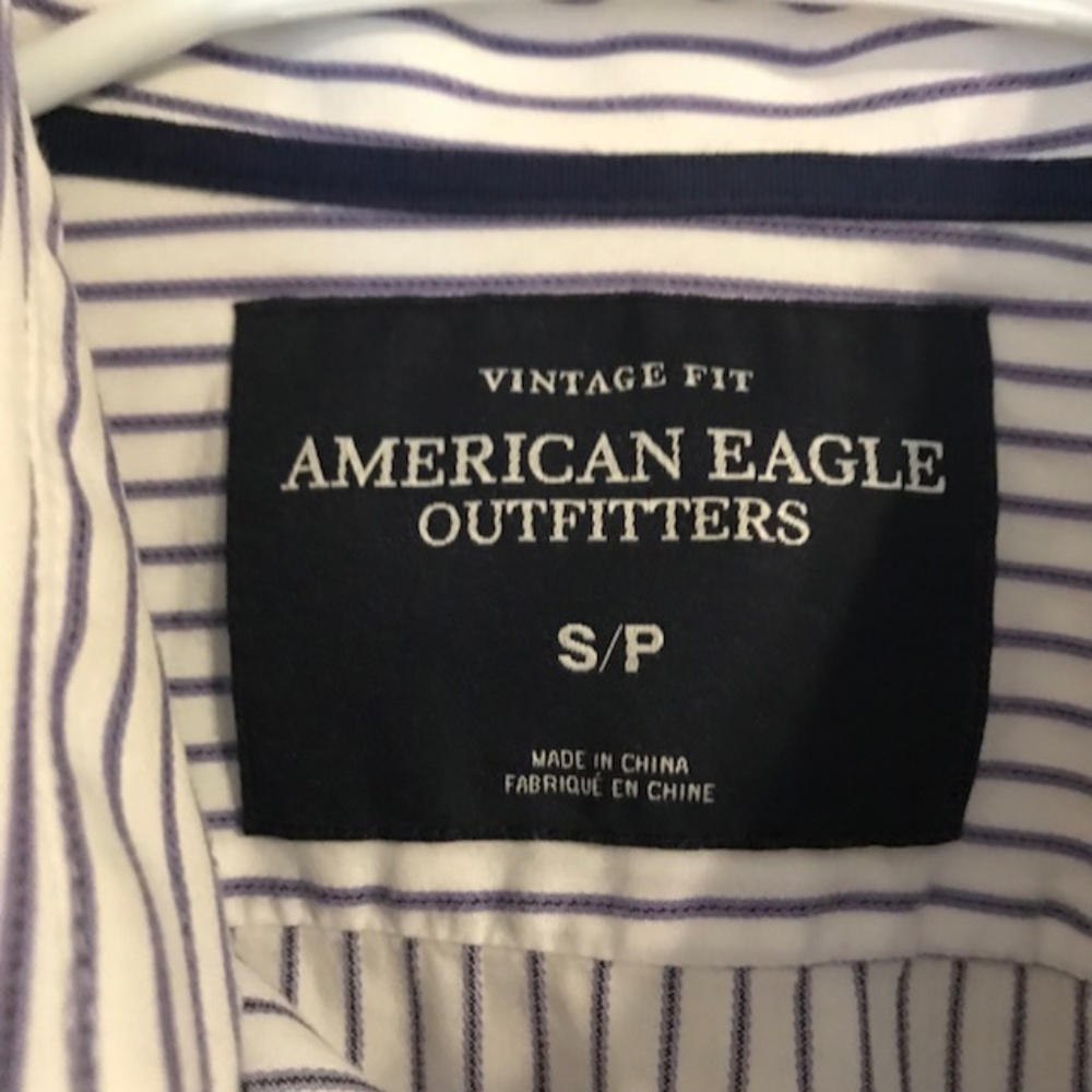 Purple Striped Button Up - Picture 3 of 3